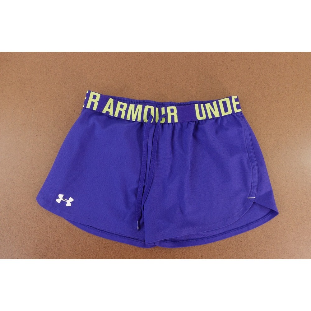 Under Armour HeatGear Womens‎ Small Semi-Fitted Drawstring Athletic Shorts *Flaw